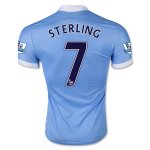 Manchester City Home 2015-16 STERLING #7 Soccer Jersey