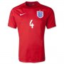 2014 England GERRARD #4 Away Soccer Jersey