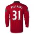 13-14 Manchester United #31 FELLAINI Home Long Sleeve Jersey Shirt