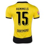 Borussia Dortmund Home 2015-16 HUMMELS #15 Soccer Jersey