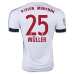 Bayern Munich Away 2015-16 MULLER #25 Soccer Jersey