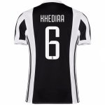 2017-18 Juventus Khedira #6 Home Soccer Jersey