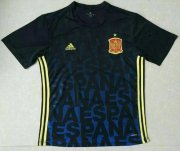 Spain 2016 Euro Dark Blue Training Shirt