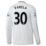 Manchester United LS Away 2015-16 VAREL #30 Soccer Jersey