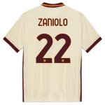 AS Roma 20-21 Away White #22 ZANIOLO Soccer Shirt Jersey