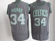 Boston Celtics Paul Pierce #34 Grey Fashion Jersey