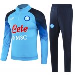 Napoli 23-24 Blue Zipper Tracksuit Jacket