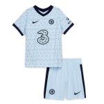 Kids Chelsea 20-21 Away Light Blue Soccer Kits (Shirt+Shorts)