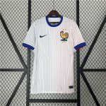 UEFA Euro 2024 France Football Shirt Away White Soccer Jersey