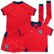 Kids England World Cup 2022 Away Red Soccer Kit(Shirt+Shorts)