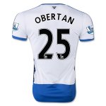 Newcastle United Home 2015-16 OBERTAN #25 Soccer Jersey