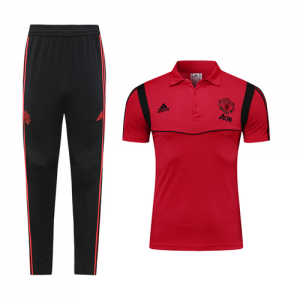 Manchester United 19-20 Red Polo Shirt Kit