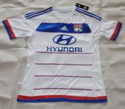 Lyon 2015-16 White Home Soccer Jersey