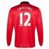 13-14 Manchester United #12 Smalling Home Long Sleeve Jersey Shirt