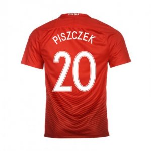 Poland Away 2016 Piszczek 20 Soccer Jersey Shirt