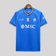 Napoli 23/24 Soccer Shirt Home Blue Football Shirt