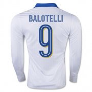 Italy LS Away 2016 Balotelli Soccer Jersey