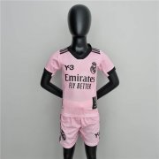 Kids/Youth Real Madrid X Y3 22/23 Pink Soccer Football Kit(Shirt+Short)