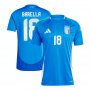 UEFA Euro 2024 Italy Football Shirt Home Blue Jersey BARELLA #18