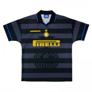 97-98 Inter Milan Away Retro Black Jerseys Shirt