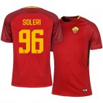 Roma Home 2017/18 Edoardo Soleri #96 Soccer Jersey Shirt