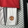 Kids Manchester United 25/26 Home Soccer Kit (Shirt+Shorts)