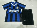 KIDS 19-20 INTER MILAN BLUE FOOTBALL KIT(Shirt+Shorts)