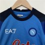 Kids 22/23 Napoli Home Blue Football Kit (Shirt+Shorts)