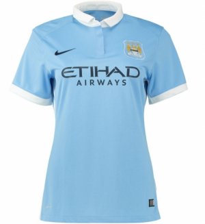 Manchester City 2015-16 women\'s Home Soccer Jersey