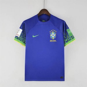 BRAZIL WORLD CUP 2022 AWAY BLUE SOCCER JERSEY FOOTBALL SHIRT