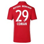 Bayern Munich Home 2016-17 COMAN 29 Soccer Jersey Shirt