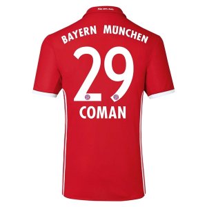 Bayern Munich Home 2016-17 COMAN 29 Soccer Jersey Shirt