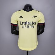 Arsenal 21-22 Away Yellow Soccer Jersey Football Shirt (Player Version)