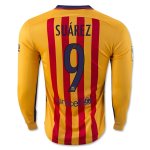 Barcelona LS Away 2015-16 SUAREZ #9 Soccer Jersey
