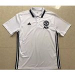 Manchester United 2017/18 White Polo Jersey Shirt