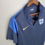 Finland Euro 2020 Away Blue Soccer Jersey Football Shirt