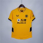 Wolverhampton Wanderers 21-22 Home Yellow Soccer Jerseys Football Shirt