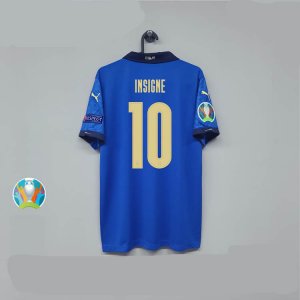 Euro 2020 Italy Home Kit Blue Soccer Jersey Football Shirt #10 INSIGNE