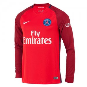 PSG Red Away 2016-17 LS Soccer Jersey Shirt