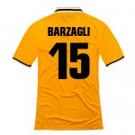 13-14 Juventus #15 Barzagli Away Yellow Jersey Shirt