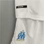 Kids Olympique de Marseille 21-22 Home White Soccer Kit (Shirt+Shorts)