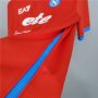 Napoli 21-22 Away Red Soccer Jersey Football Shirt