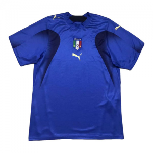 2006 World Cup Champion Italy Home Blue Retro Soccer Jerseys Shirt