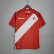 Peru 2020 Away Red Soccer Jersey Football Shirt
