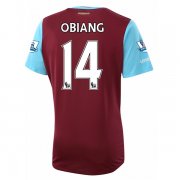 West Ham Home 2015-16 OBIANG #14 Soccer Jersey