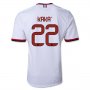 13-14 AC Milan #22 KAKA Away White Soccer Shirt