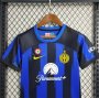 KIDS INTER MILAN 23/24 HOME FOOTBALL KIT(Shirt+Shorts)