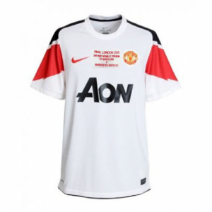 10-11 MANCHESTER UNITED AWAY WHITE RETRO JERSEY SHIRT