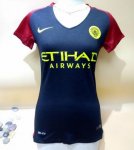 Women's Manchester City Away 2016/17 Soccer Jersey Shirt