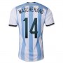 2014 Argentina #14 Mascherano Home Soccer Jersey Shirt